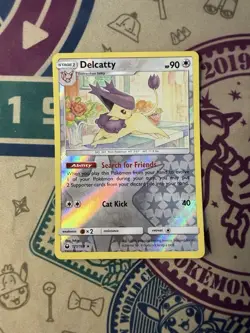 Pokemon Sun Moon Celestial Storm Delcatty 121/168 Rare Reverse Holo TCG - Image 3