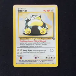 Snorlax 27/64 Jungle Rare Unlimited Pokemon TCG 1999 WOTC Vintage English - Image 1