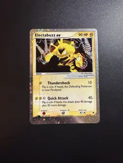 Electabuzz ex #97/109 Ultra Rare Pokemon EX Ruby And Sapphire & English 2003 LP - Image 1
