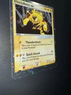 Electabuzz ex #97/109 Ultra Rare Pokemon EX Ruby And Sapphire & English 2003 LP - Image 4