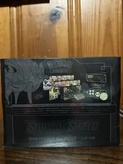 Pokemon TCG Sword & Shield Zacian ETB Elite Trainer Box Plus Factory Sealed - Image 3