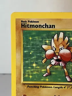 Pokemon TCG Hitmonchan Base Set 7/102 Non-Holo Rare Unlimited LP/NM - Image 4