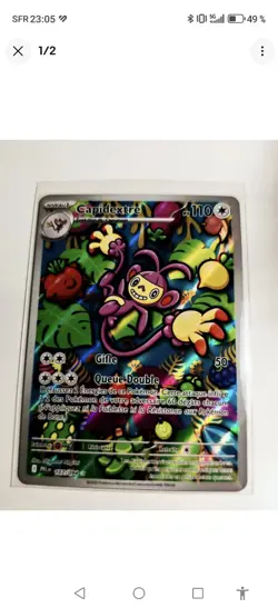 LOT DE 4 CARTES POKEMON FLAMMES FANTASMAGORIQUES NEUVES - Image 1