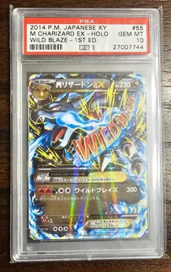 2014 Pokemon Japanese XY Wild Blaze 1st Edition Mega Charizard EX #055 PSA 10 - Image 1