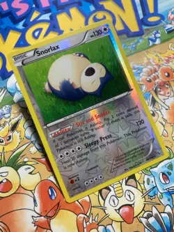 Snorlax 80/106 Rare Flashfire Pokemon Reverse Holo TCG Near Mint - Image 2