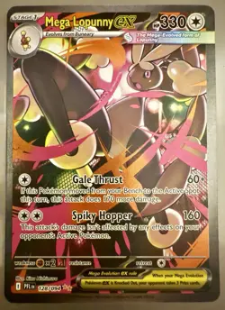 Pokemon TCG Mega Lopunny Ex 128 SIR ME02: Phantasmal Flames 2025 NM/SINGLE - Image 1