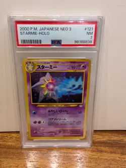 PSA 7 Starmie-Holo #121 2000 Pokemon Japanese Neo 3 98188838 - Image 1