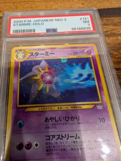 PSA 7 Starmie-Holo #121 2000 Pokemon Japanese Neo 3 98188838 - Image 3