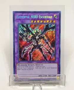 Yu-Gi-Oh! ELEMENTAL HERO ESCURIDAO (BLAR-EN056) SECRET 1st Edition Pack Fresh - Image 1