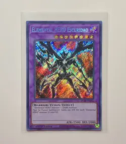 Yu-Gi-Oh! ELEMENTAL HERO ESCURIDAO (BLAR-EN056) SECRET 1st Edition Pack Fresh - Image 2