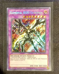Yu-Gi-Oh! ELEMENTAL HERO ESCURIDAO (BLAR-EN056) SECRET 1st Edition Pack Fresh - Image 4