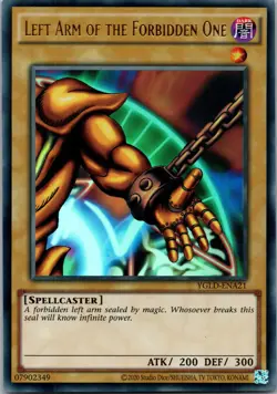 Yugioh Left Arm of the Forbidden One YGLD-ENA21 Ultra Rare NM - Image 1