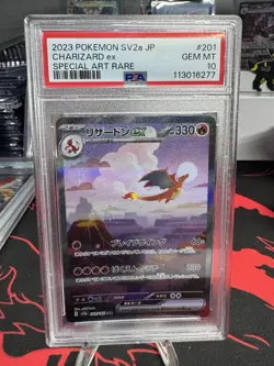 PSA 10 Charizard ex 201/165 Sv2a: Pokemon Card 151 Holo (Japanese) - Image 1