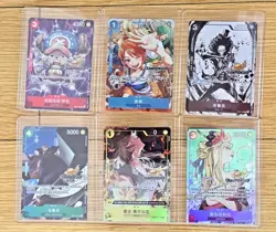 One Piece Chinese Card Game Championship 25-26 Nami Brook Set of 6pcs Combo NM - Image 1