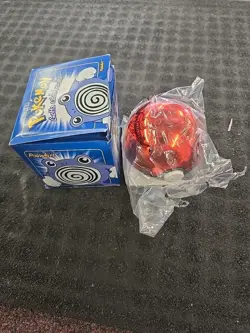 Vintage 1999 Burger King Pokemon 23K Gold Plated Trading Card Poliwhirl Pokeball - Image 1