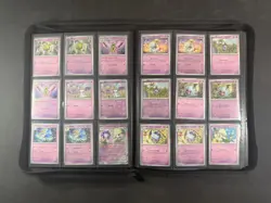 Pokemon Cards Paldean Fates Complete Common/ Uncommon Master Set S&V + Binder - Image 2