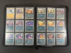 Pokemon Cards Paldean Fates Complete Common/ Uncommon Master Set S&V + Binder - Image 3