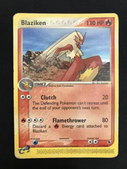 Pokemon Blaziken 15/109 Ex Ruby e Sapphire Rare ENG Vintage Nintendo Cards - Image 1