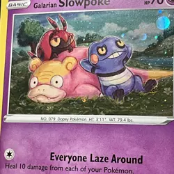 Galarian Slowpoke Pokemon TCG SWSH126 Holo Black Star Promo Card NM - Image 5