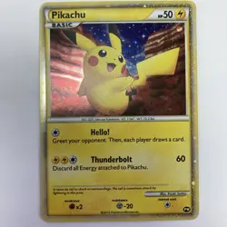 2010 Pokemon Card Pikachu World Collection Set of 9 Pikachu Holo - Image 3