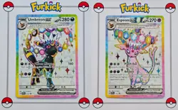 SVP175 Espeon ex & SVP176 Umbreon ex | Black Star Promo | Pokemon Cards | NM - Image 1