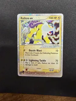 Pokemon EX Team Magma vs Team Aqua Raikou EX Card 92/95 Ultra Rare - Image 1