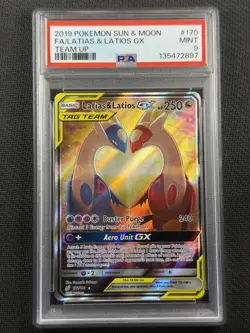 Pokemon Cards PSA 9 Mint Latias & Latios Gx Team Up Tag Team S&M 170/181 - Image 1