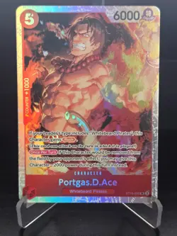 One Piece Card Game - Portgas.D.Ace - ST15-005 SR - NM - Image 1