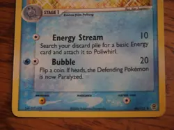 Pokemon 2004 Pokemon Leaf Green Fire Red Poliwhorl holo card, mint condition - Image 3