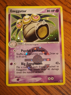 Pokemon 2004 Pokemon Hidden Legends Exeggcutor foil card, mint condition - Image 1
