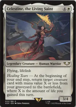Celestine, the Living Saint R Universes Beyond: Warhammer 40,000 10 - LP MTG - Image 1
