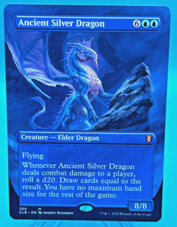 Ancient Silver Dragon (Borderless) #366 (NM) Baldur's Gate CLB Magic MTG - Image 1