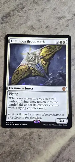 Luminous Broodmoth Commander: Bloomburrow Regular Creature Mythic MTG NM - Image 1