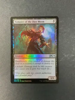 Vampire of the Dire Moon - Foil - Core Set 2020 - Magic the Gathering - MTG - Image 1