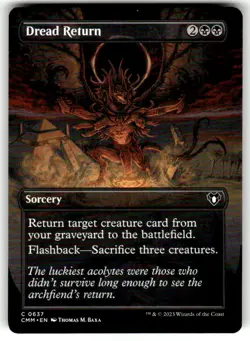 Dread Return (Borderless) C Commander Masters 637 NM - Image 1
