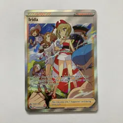 Pokemon Irida GG63/GG70 NM Full Art Crown Zenith Galarian Gallery Holo - Image 1