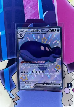 Paldean Clodsire ex - 219/091 - Pokemon Paldean Fates Shiny Full Art Rare NM - Image 1