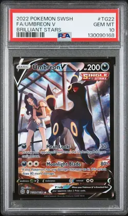PSA 10 UMBREON V TG22/TG30 FULL ART BRILLIANT STARS POKEMON 🌑 - Image 1