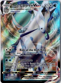 Pokemon TCG SWSH Chilling Reign - Ice Rider Calyrex VMAX 046/198 NM - Image 1