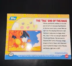 Pokemon Topps Pikachu’s Vacation #50 Holo “The Tail End of the Race” NM - Image 3
