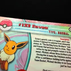 topps chrome Pokemon TV Animation Edition Series 2 #133 Eevee Played - Image 2