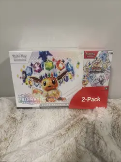 Pokemon TCG Prismatic Evolutions ETB with Booster Bundle 2-Pack Sealed - Image 1