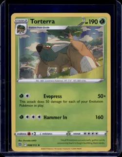 Torterra 008/172 Holo Rare SWSH09: Brilliant Stars Pokemon TCG NM+ - Image 1