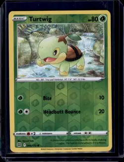 Turtwig 006/172 Reverse Holo SWSH09: Brilliant Stars Pokemon TCG NM+ - Image 1