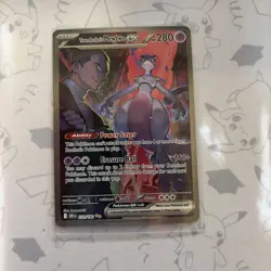 Pokemon TCG Team Rocket’s Mewtwo EX 231/182 Destined Rivals SIR NM - Image 1