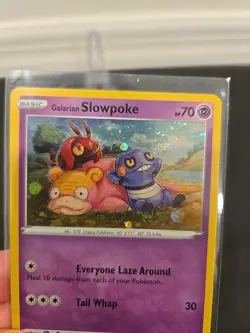 Pokemon TCG Galarian Slowpoke Cosmos SWSH Black Star Promo SWSH126 - NM swirl* - Image 1