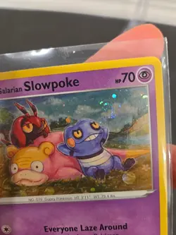 Pokemon TCG Galarian Slowpoke Cosmos SWSH Black Star Promo SWSH126 - NM swirl* - Image 2