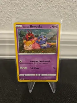 Pokemon TCG Galarian Slowpoke Cosmos SWSH Black Star Promo SWSH126 - NM swirl* - Image 4