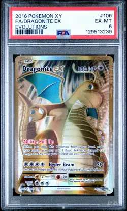 2016 POKEMON EVOLUTIONS DRAGONITE EX #106 PSA 6 EX #129513239 - Image 1
