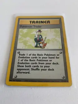 POKEMON TRAINER, 77/102 POKEMON TRADER RARE BASE SET. WOTC. - Image 2